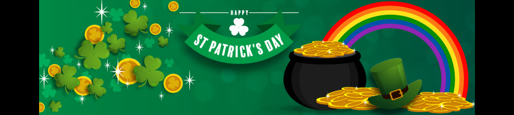 happy st patrick's day banner image